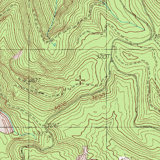 Topographic Map of Ridge Trail, WA