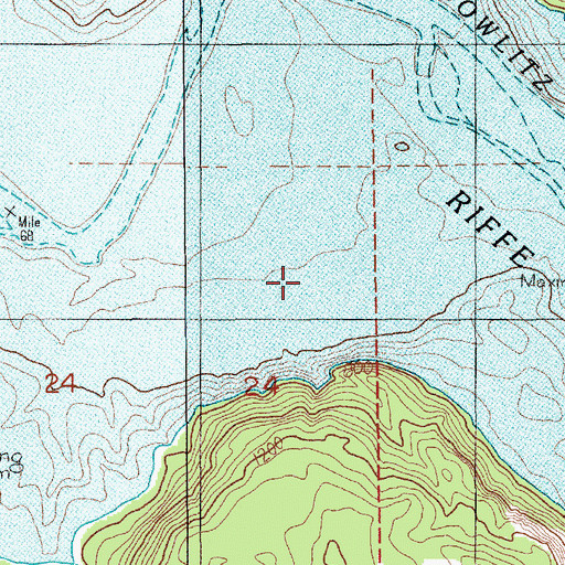 Topographic Map of Riffe (historical), WA