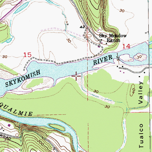 Topographic Map of Riley Slough, WA