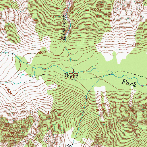 Topographic Map of Rimrock Creek, WA