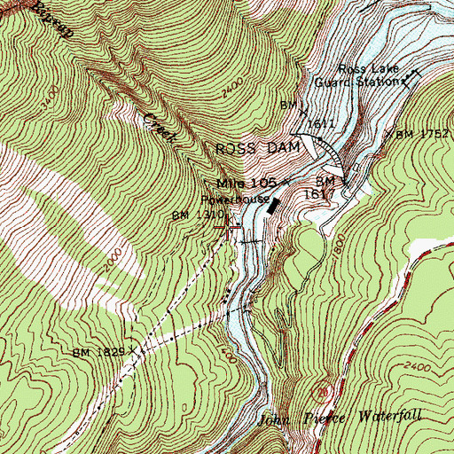 Topographic Map of Riprap Creek, WA