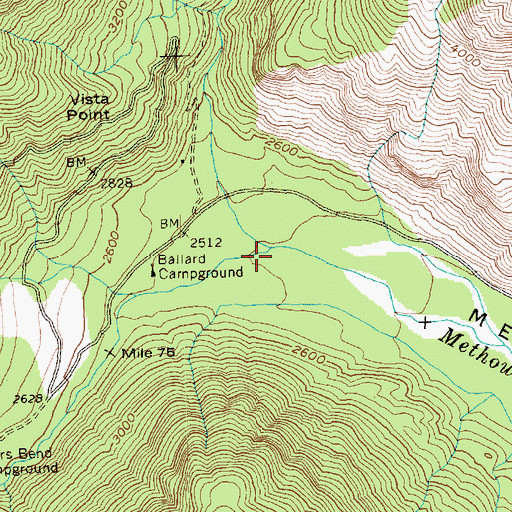Topographic Map of Robinson Creek, WA