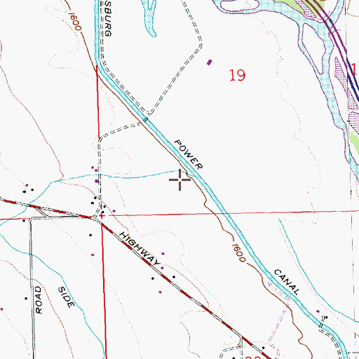 Topographic Map of Robinson Creek, WA