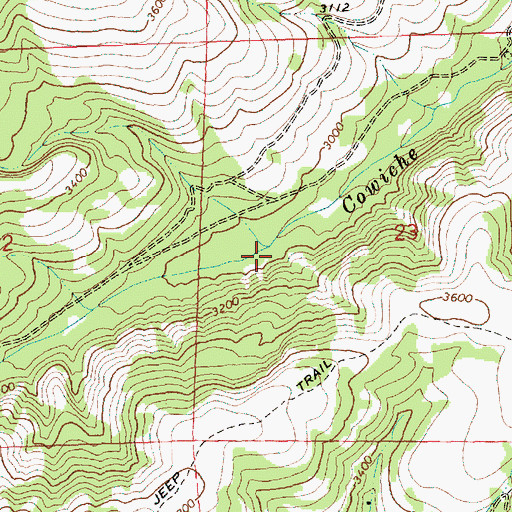 Topographic Map of Rock Creek, WA