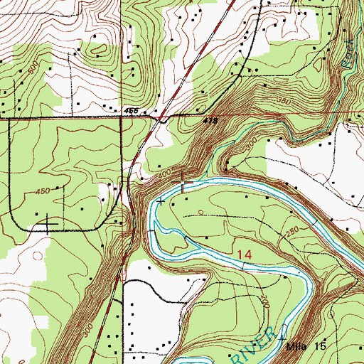Topographic Map of Rock Creek, WA