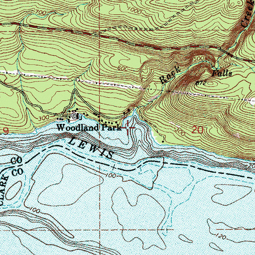 Topographic Map of Rock Creek, WA