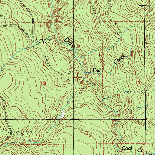 Topographic Map of Rocky Creek, WA