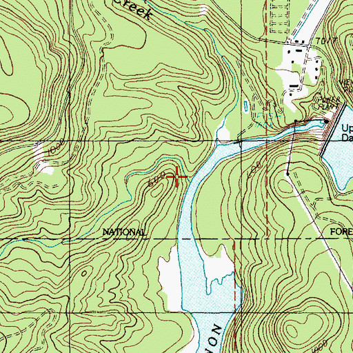 Topographic Map of Rocky Creek, WA