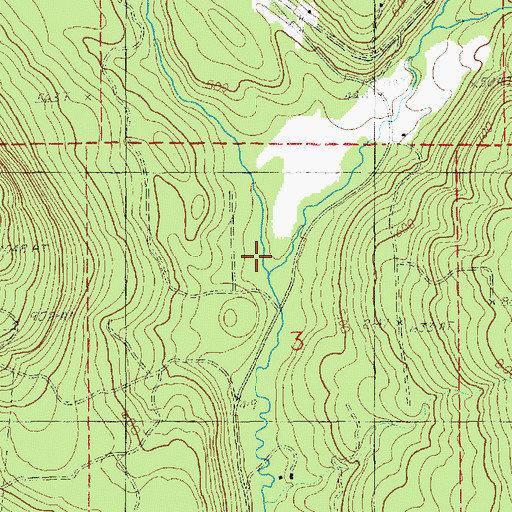 Topographic Map of Roesiger Creek, WA