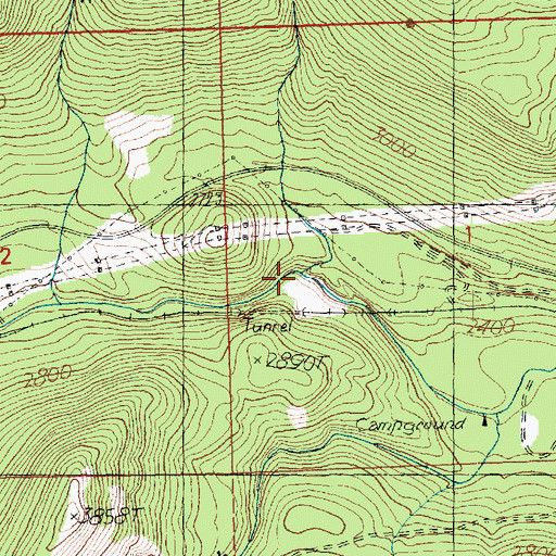 Topographic Map of Royal Creek, WA