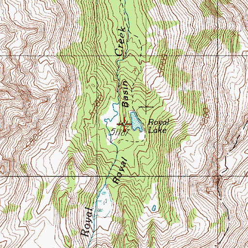 Topographic Map of Royal Lake, WA