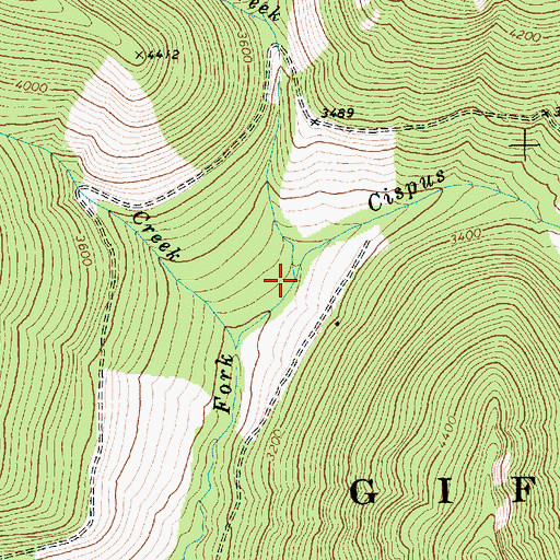 Topographic Map of Saint John Creek, WA