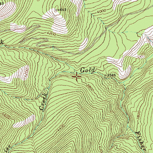 Topographic Map of Saint Luise Creek, WA
