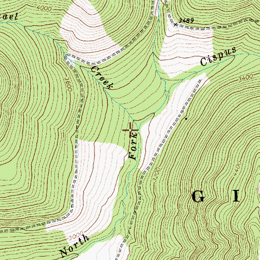 Topographic Map of Saint Michael Creek, WA