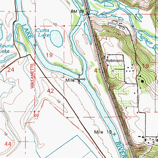 Topographic Map of Salmon Creek, WA