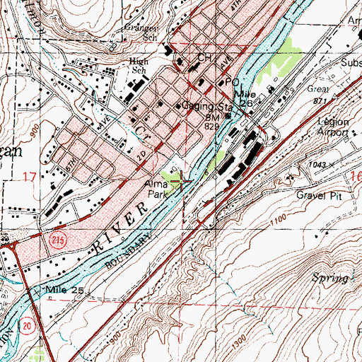 Topographic Map of Salmon Creek, WA
