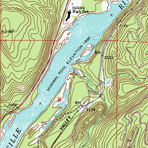 Topographic Map of Sand Creek, WA