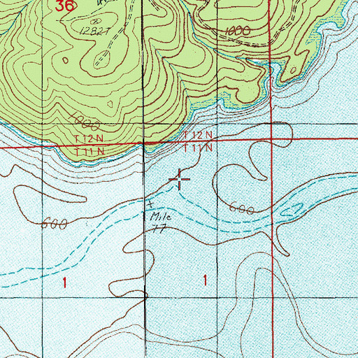Topographic Map of Sand Creek, WA
