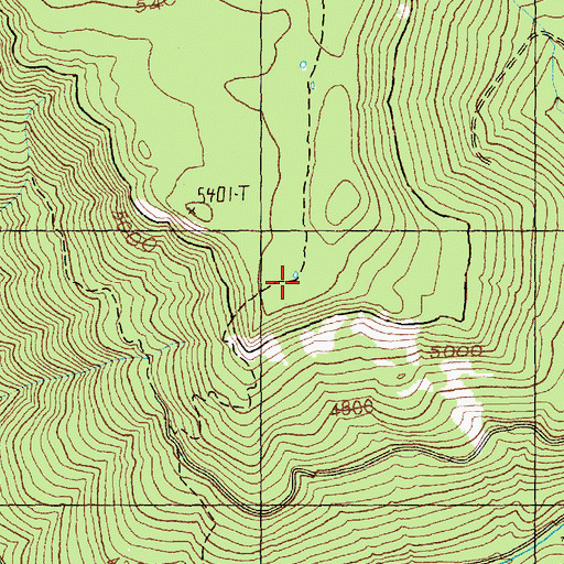 Topographic Map of Sand Lake Trail, WA