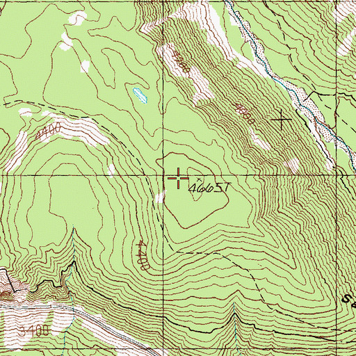Topographic Map of Sand Ridge, WA