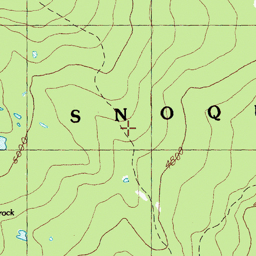 Topographic Map of Sand Ridge Trail, WA