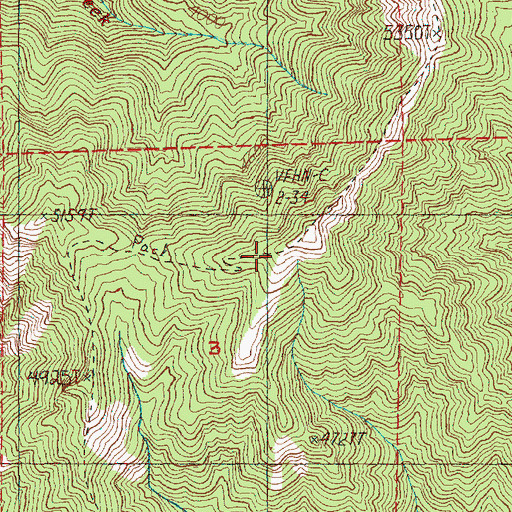 Topographic Map of Sasse Mountain Trail, WA
