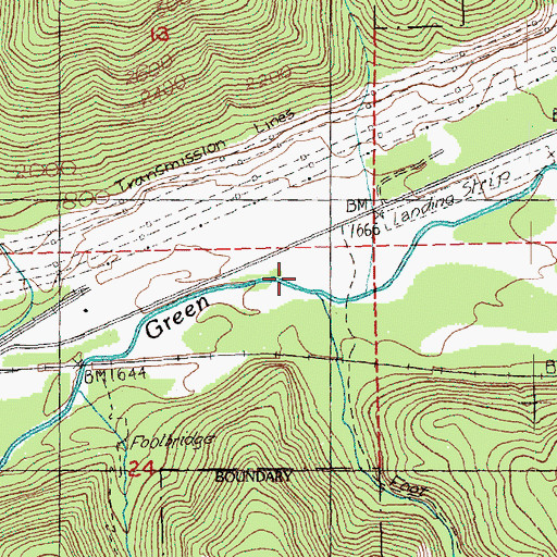 Topographic Map of Sawmill Creek, WA