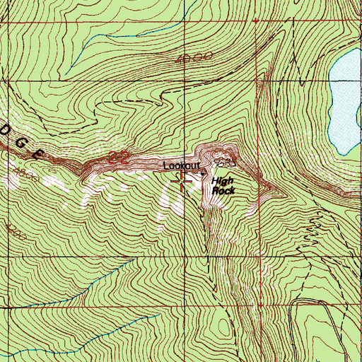 Topographic Map of Sawtooth Ridge, WA