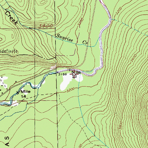 Topographic Map of Scab Creek, WA