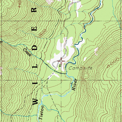 Topographic Map of Scatter Creek, WA