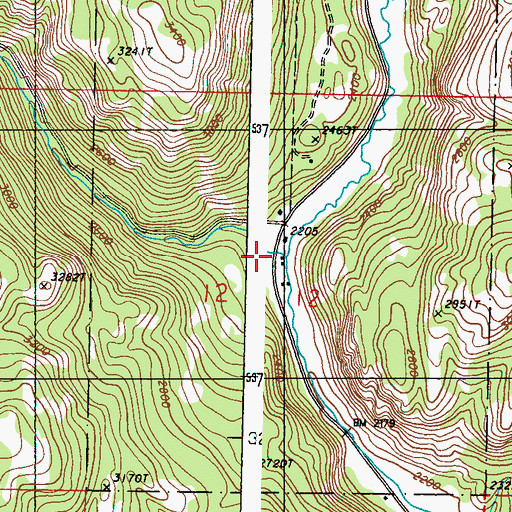 Topographic Map of Scatter Creek, WA