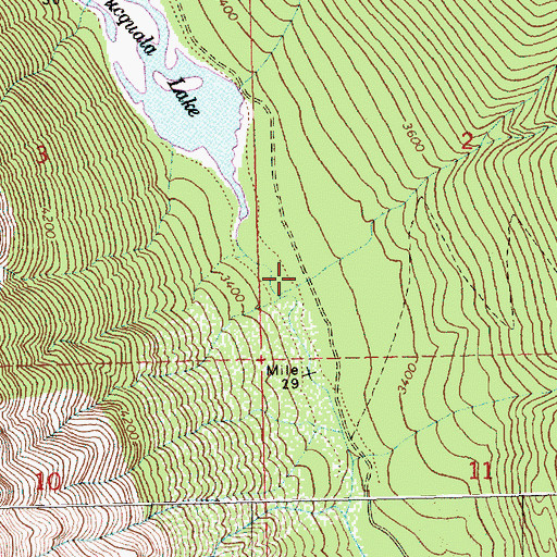 Topographic Map of Scatter Creek Campground, WA