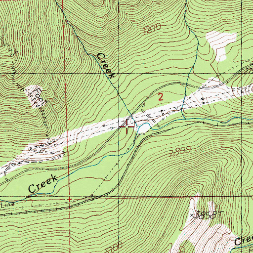 Topographic Map of Schilling Creek, WA