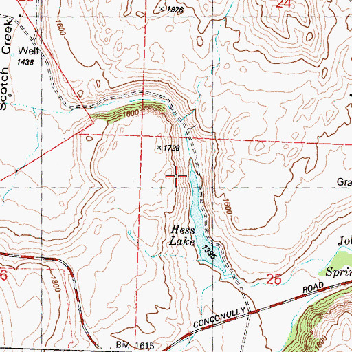 Topographic Map of Scotch Creek, WA