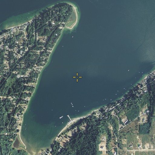 Aerial/Satellite Image of Seabeck Bay, WA