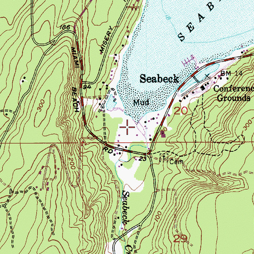 Topographic Map of Seabeck Creek, WA