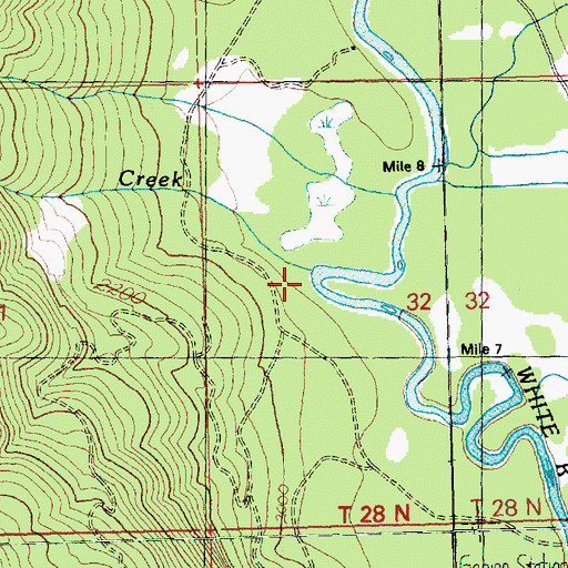 Topographic Map of Sears Creek, WA