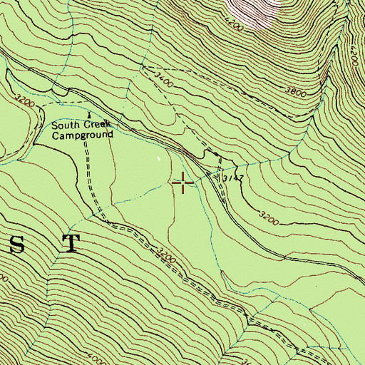Topographic Map of Seatter Creek, WA