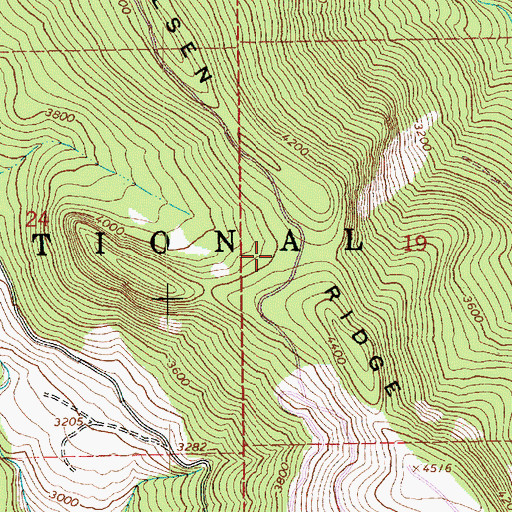Topographic Map of Segelsen Ridge, WA