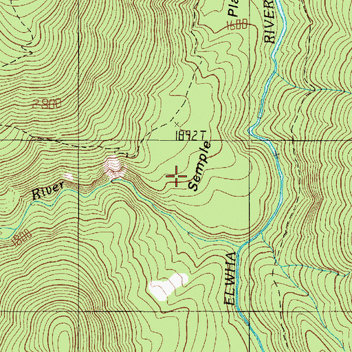 Topographic Map of Semple Plateau, WA