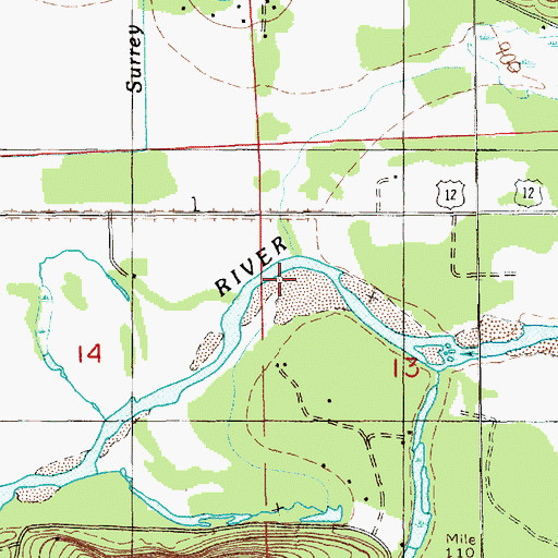 Topographic Map of Sethe Creek, WA