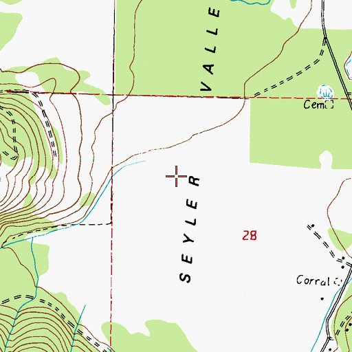 Topographic Map of Seyler Valley, WA