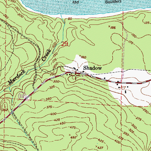 Topographic Map of Shadow, WA
