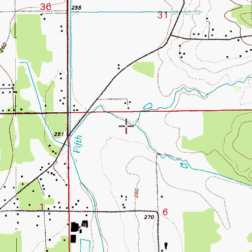 Topographic Map of Shanghai Creek, WA