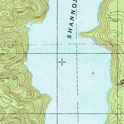 Topographic Map of Lake Shannon, WA
