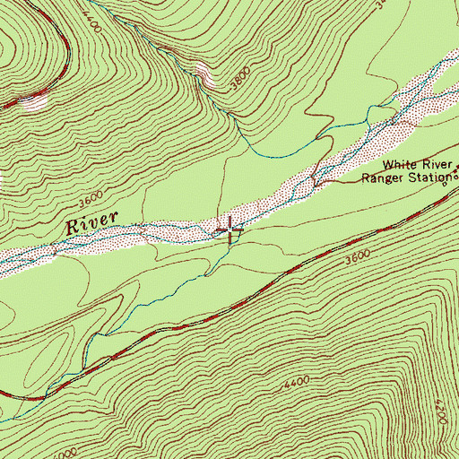Topographic Map of Shaw Creek, WA