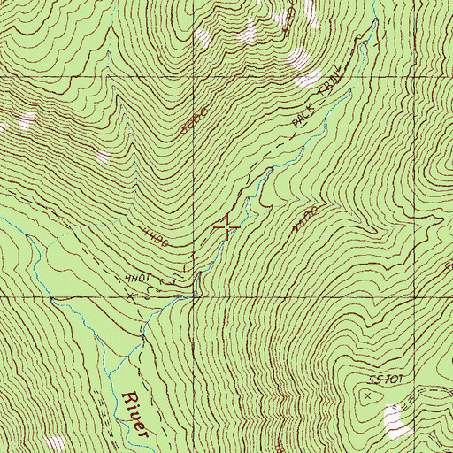 Topographic Map of Sheep Creek, WA