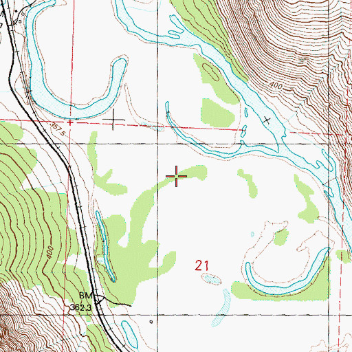 Topographic Map of Sheep Creek, WA