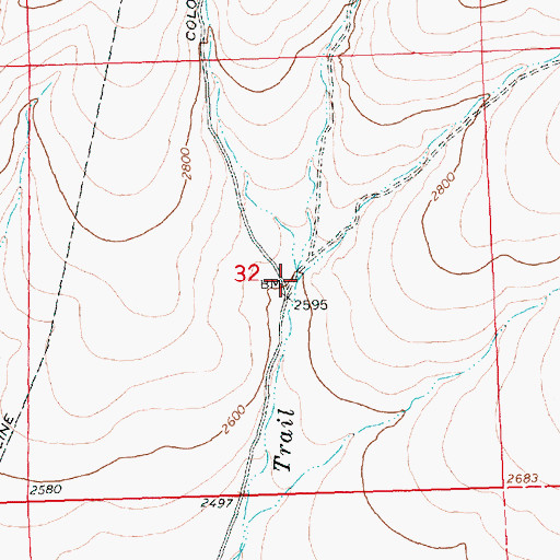 Topographic Map of Sheep Creek, WA