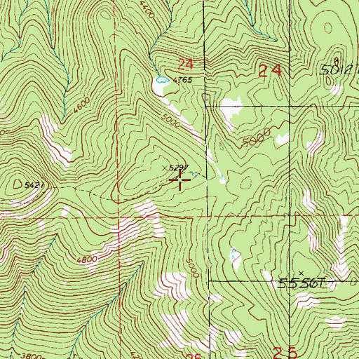 Topographic Map of Sheep Lake Trail, WA